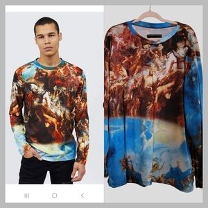 Reason Men’s 3XL Long Sleeve Renaissance all over print shirt
